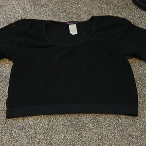 Cute booty lounge black see through top